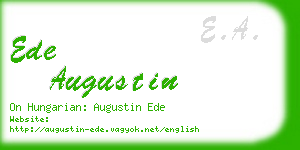 ede augustin business card